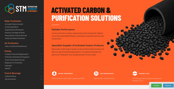 Separation Technology & Materials desktop screen shot